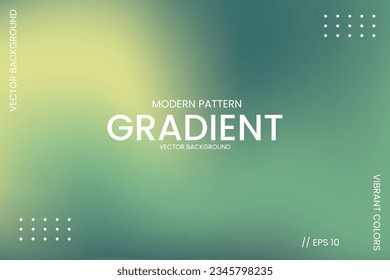 Vector Gradient Green Savanna. Pattern Background, Wallpaper, Poster