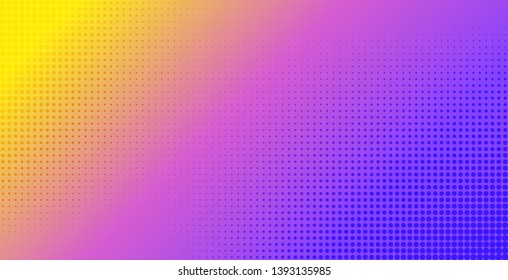 Vector gradient halftone abstract background. Template for banner, flyer design