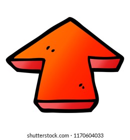 vector gradient illustration cartoon arrow symbol