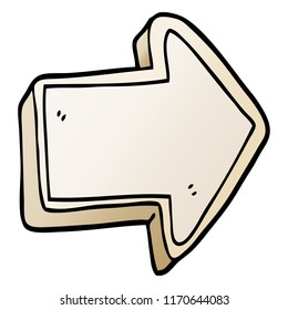 vector gradient illustration cartoon arrow sign