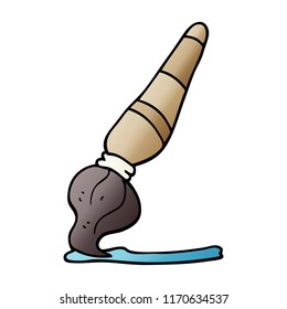 ilustración de degradado vectorial pincel de pintura de dibujos animados