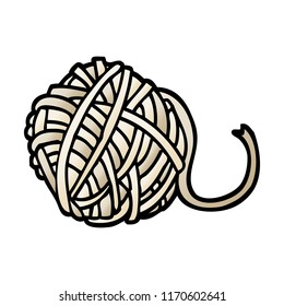 vector gradient illustration cartoon ball of string