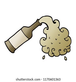 vector gradient illustration cartoon beer pouring