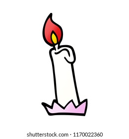vector gradient illustration cartoon birthday candle