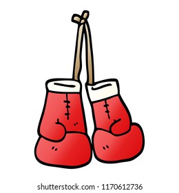 vector gradient illustration cartoon boxing gloves