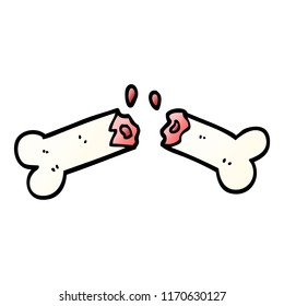 vector gradient illustration cartoon broken bone