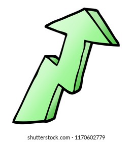 vector gradient illustration cartoon business growth arrow