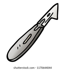 vector gradient illustration cartoon craft knife