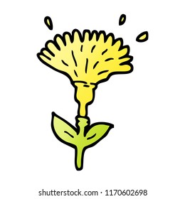 ilustración de gradiente vectorial caricatura apertura de diente de león