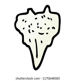 vector gradient illustration cartoon dog tooth
