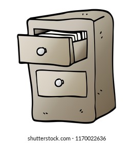 vector gradient illustration cartoon drawers of files