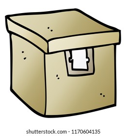 vector gradient illustration cartoon evidence box