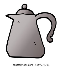 imagen de gradiente vectorial caricatura hervidor