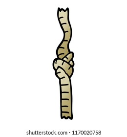 vector gradient illustration cartoon knotted rope