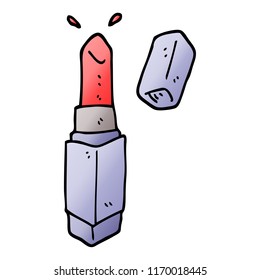 lápiz labial de ilustración de degradado vectorial