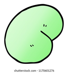 ilustración de gradiente vectorial caricatura frijol mágico