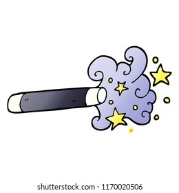 vector gradient illustration cartoon magician wand