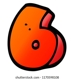 ilustración de gradiente vectorial número seis