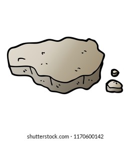 Vektorgrafik zur Farbverlauf-Illustration alter Felsen