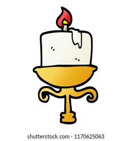 ilustración de gradiente vectorial cartografía de candlestick antiguo