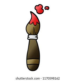 vector gradient illustration cartoon paint brush