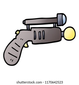 vector gradient illustration cartoon ray gun