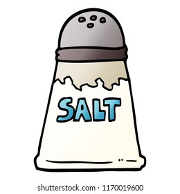 vector gradient illustration cartoon salt shaker