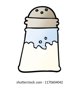 vector gradient illustration cartoon salt shaker