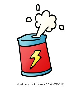ilustración de gradiente vectorial caricatura soda puede