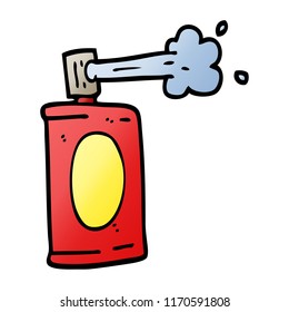 vector gradient illustration cartoon spray can