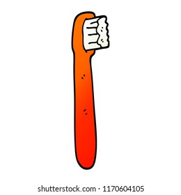 pincel dental de la ilustración de gradiente vectorial