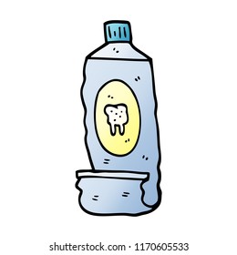 vector gradient illustration cartoon toothpaste