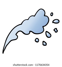vector gradient illustration cartoon water splash