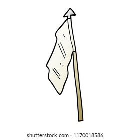 vector gradient illustration cartoon white flag