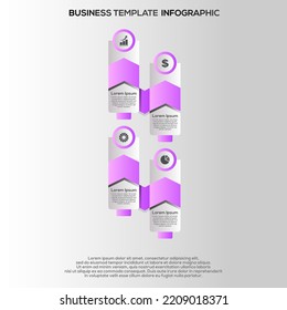 vector gradient infographic steps template