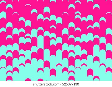 Vector Gradient Length Elements Pattern with rounded corner