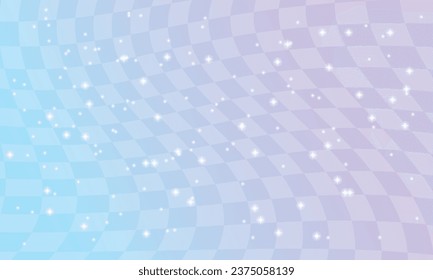 Vector gradient light y2k banner template background.