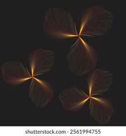 Vector Gradient Line Art  Illustration