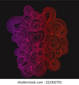 Vector gradient lines pattern