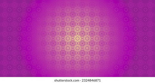 fondo de color púrpura gradiente vectorial lux con un patrón de estrellas caligrafica árabe flor geométrica decoración de ornamento islámico cuadro mandala