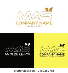 Vector gradient mas logo collection...