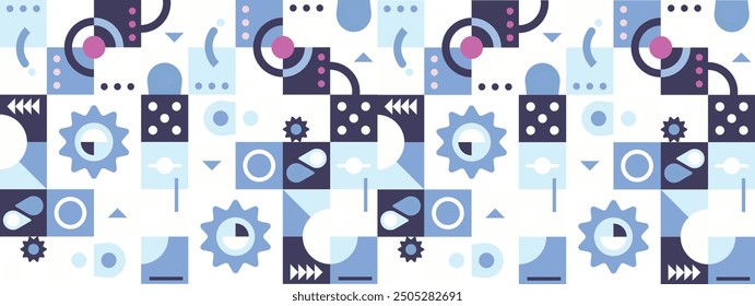 vector gradient mosaic YouTube channel art template