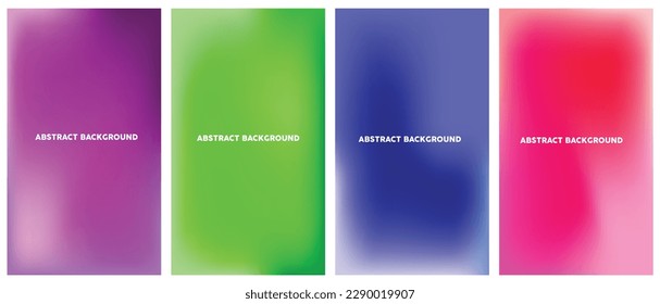 Vector gradient multi color gradient background set for poster, flyer, stories and reels