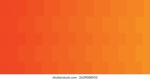 Vector gradient orange background. Abstract texture of the orange squares for publication, design, poster, calendar, post, screensaver, wallpaper, postcard, cover, banner, website. Illustration