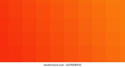 Vector gradient orange background. Abstract texture of the orange squares for publication, design, poster, calendar, post, screensaver, wallpaper, postcard, cover, banner, website. Illustration