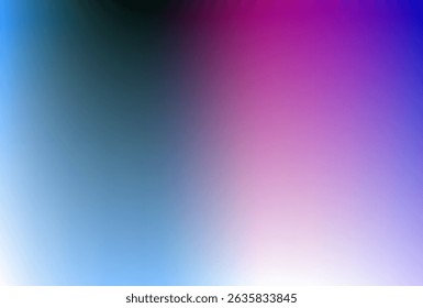 Vector gradient with smooth transition of pink, blue, and purple shades, perfect for trendy backgrounds, digital artwork, creative layouts, and vibrant modern designs.