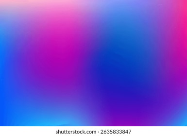 Vector gradient with smooth transition of pink, blue, and purple shades, perfect for trendy backgrounds, digital artwork, creative layouts, and vibrant modern designs.