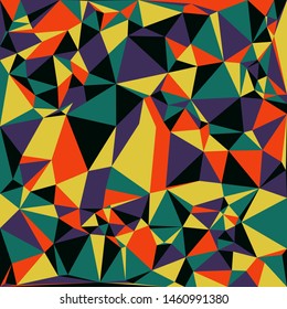Vector gradient triangles texture. Creative geometric illustration in Origami style with gradient. Textured pattern for your backgrounds.