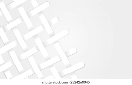 Vector gradient white monochrome background. The design is made in the style of floral ornaments decorating