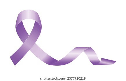 Vector gradient world cancer day ribbon